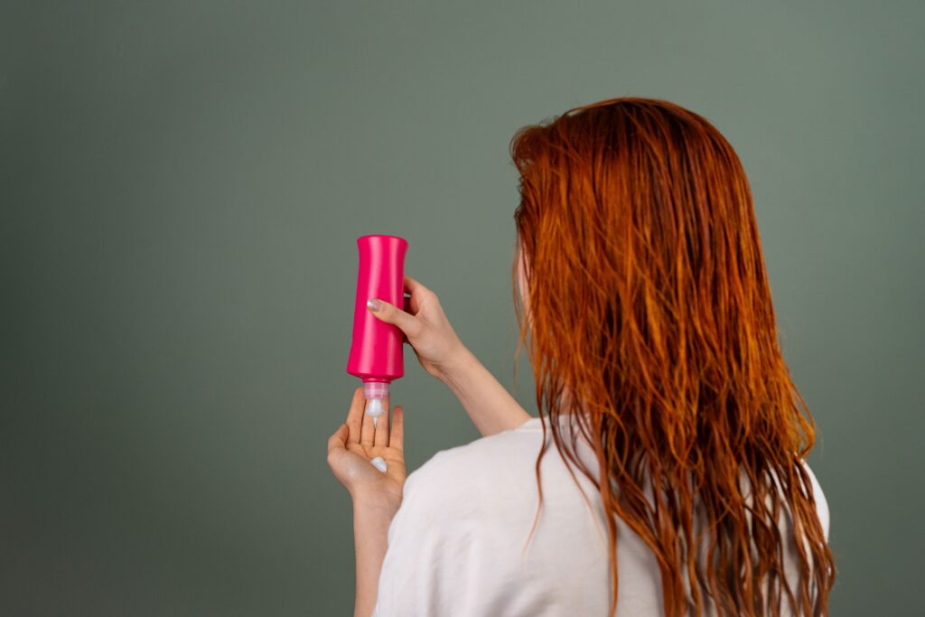Simple daily hair care routine for healthy hair.